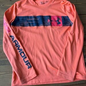 Under Armour Orange Long Sleeve Shirt